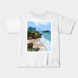 Tenby Beach - Pembrokeshire Kids T-Shirt